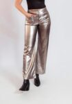 Pantalon Luana Eco Cuero Peltre