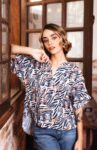 Blusa Megan Print Azul
