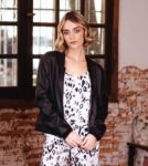 Campera Bomber Eco Cuero