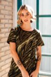 Remera Nina Verde Print