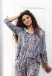 Camisa Emilia Animal Print Beige