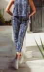 Pantalon Alba Snake Print Azul