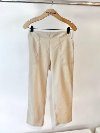 Pantalon Alba Lino Beige