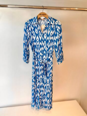Vestido Camisero Print Azul