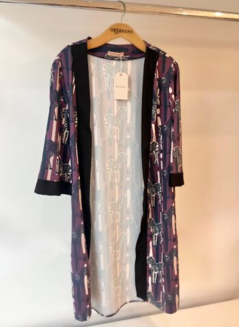 Kimono Aitana Cebra Bordo