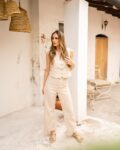 Pantalón Flavia Lino Beige
