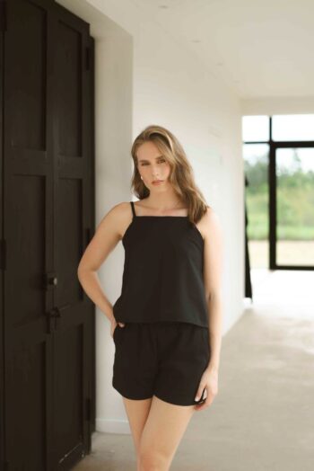 Blusa Fiona Lino Negro