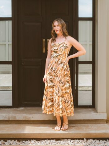 Vestido Allegra Print Salmon