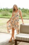 Vestido India Print Salmon
