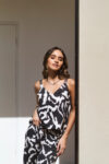 Blusa Luna Negro y Crema